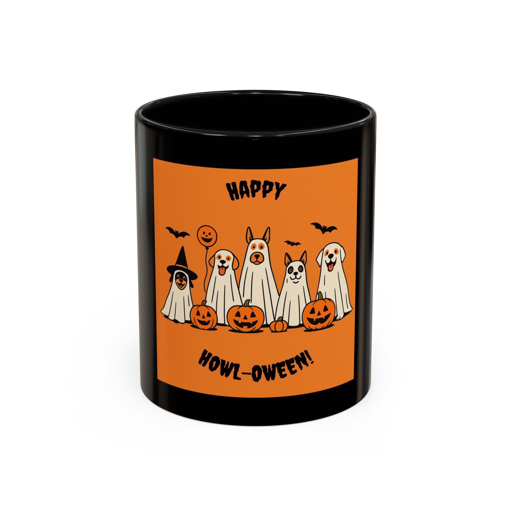 Halloween Ghosts Coffee Mug, Spooky Mug, Autumn Drinkware, Trick or Treat Gift, Holiday Coffee Cup