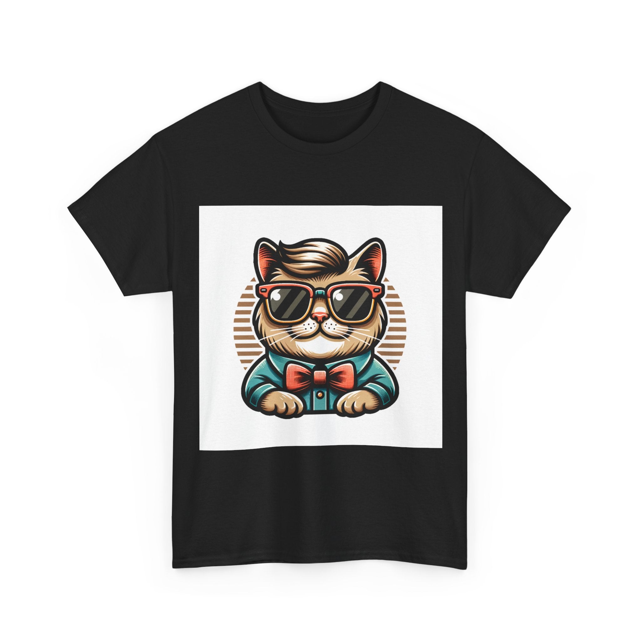 Chat drôle avec lunettes de soleil rétro