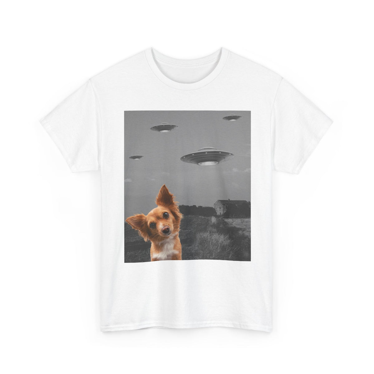 Dog Alien Invasion T-Shirt – unisex t-shirt by PrintMyDream