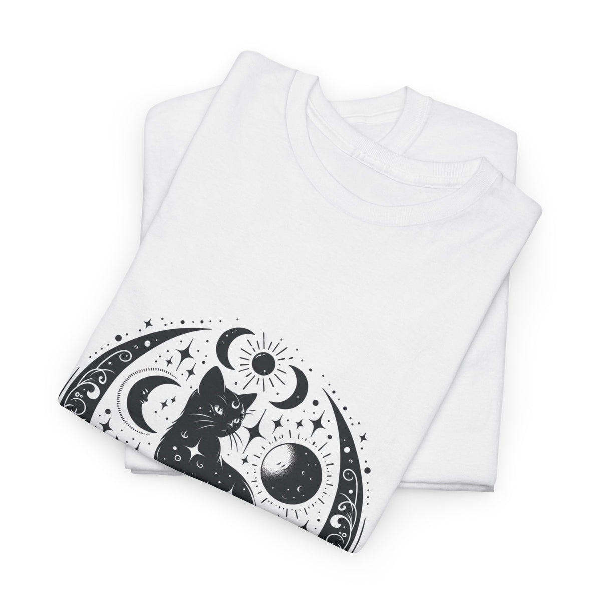 Mystic Moon Cat T-Shirt – unisex t-shirt by PrintMyDream