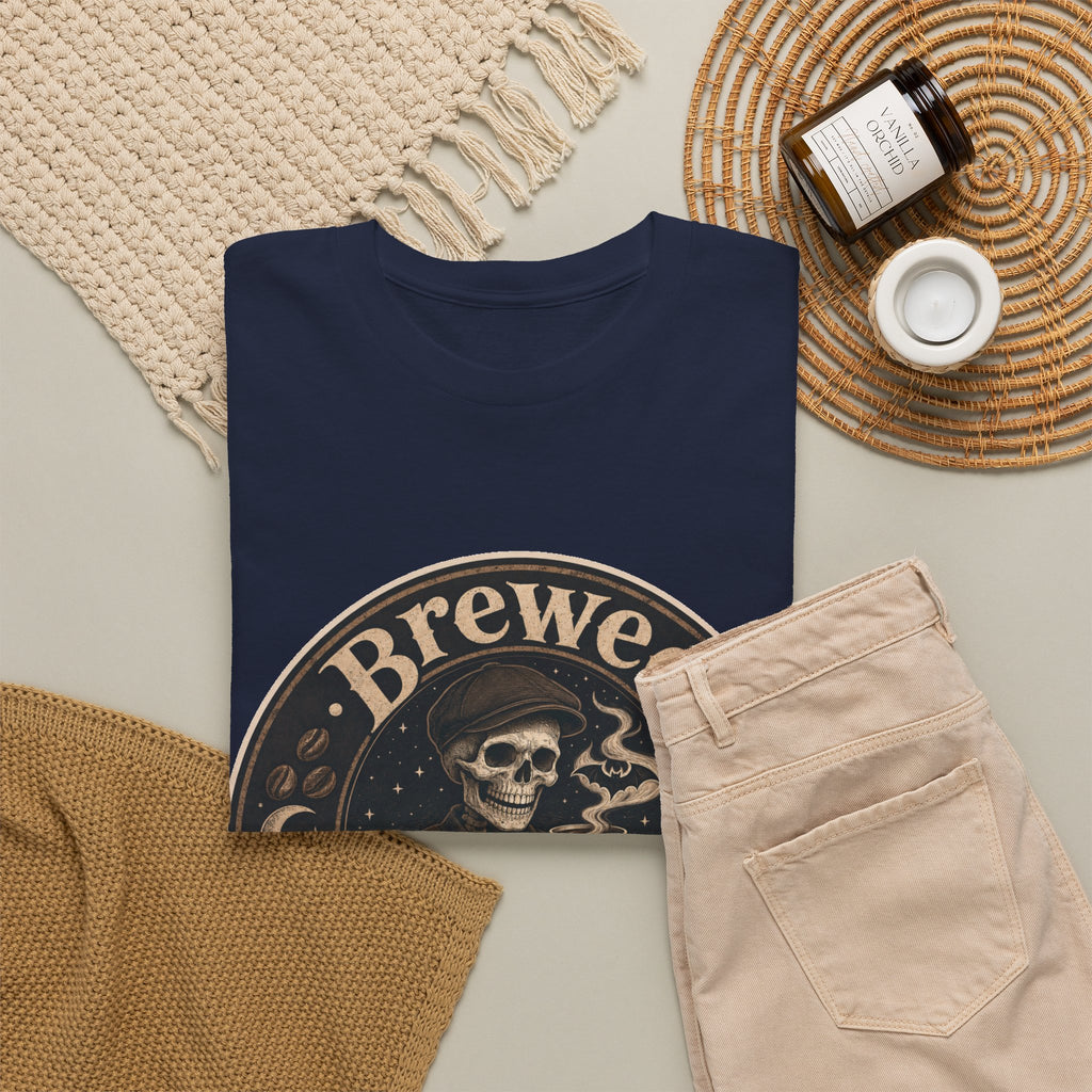 Grinning Skeleton Barista T-Shirt – unisex t-shirt by PrintMyDream