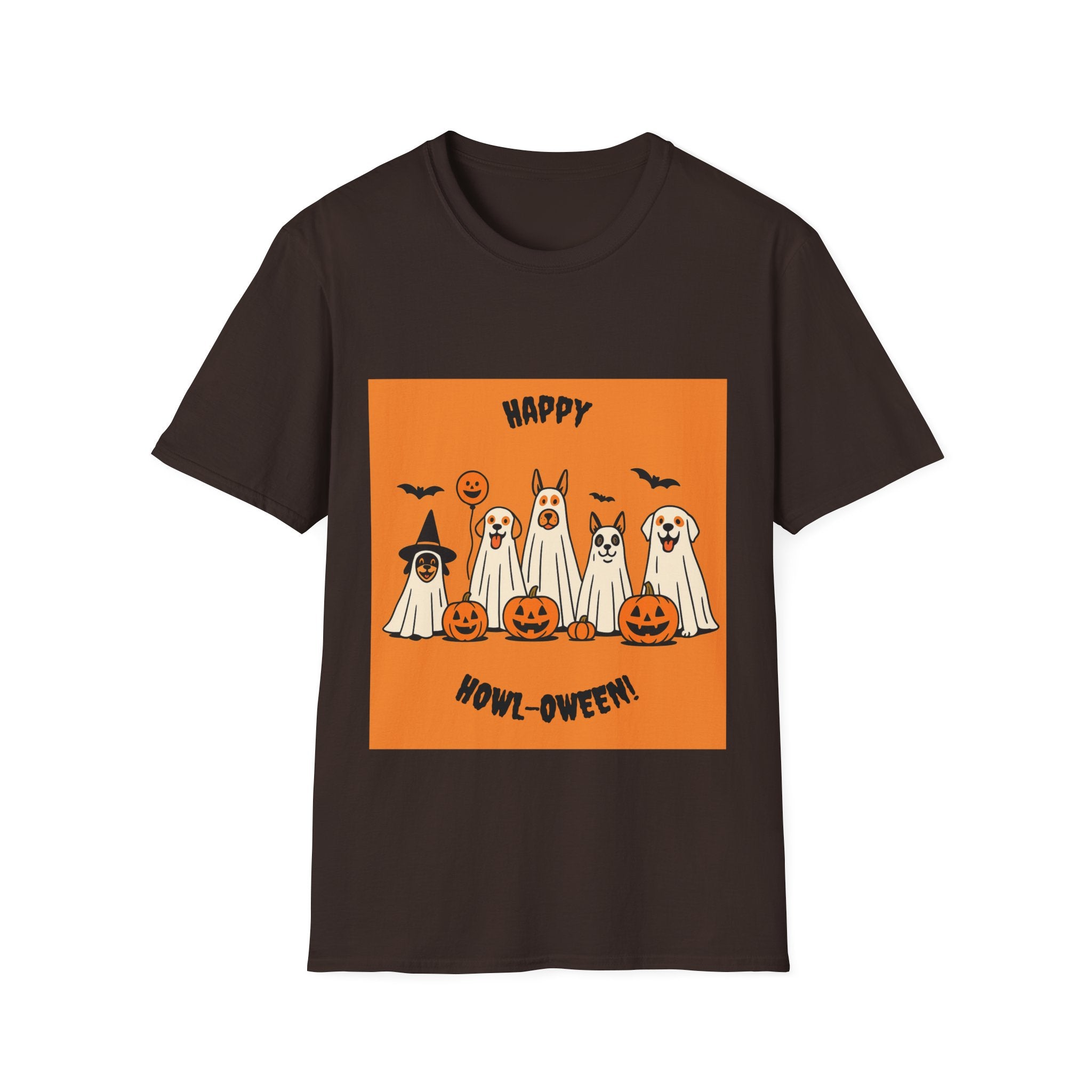Funny Dog Ghost Squad Unisex T-Shirt - Happy Halloween Design