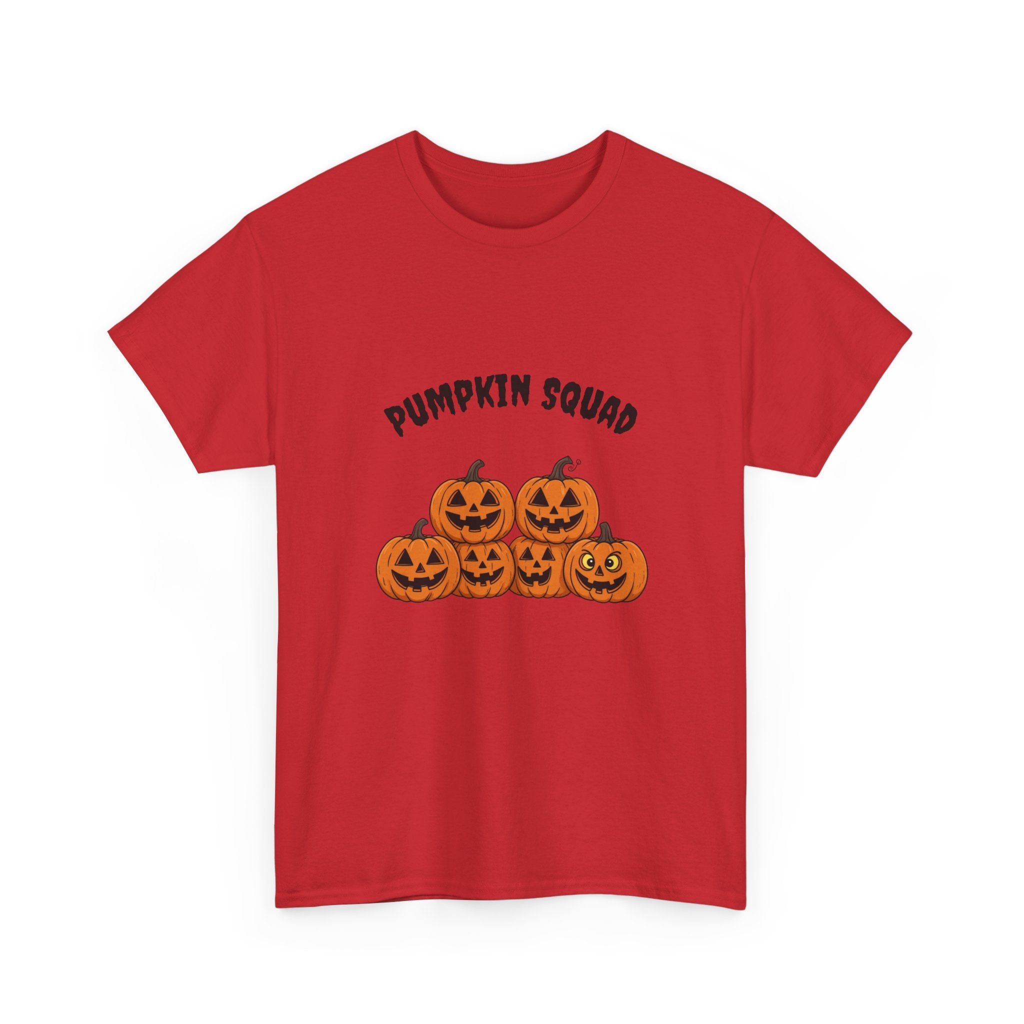 Funny Halloween T-Shirt - Pumpkin Squad | Cute Jack-o'-Lanterns with Funny Faces | Spooky Season Graphic Tee