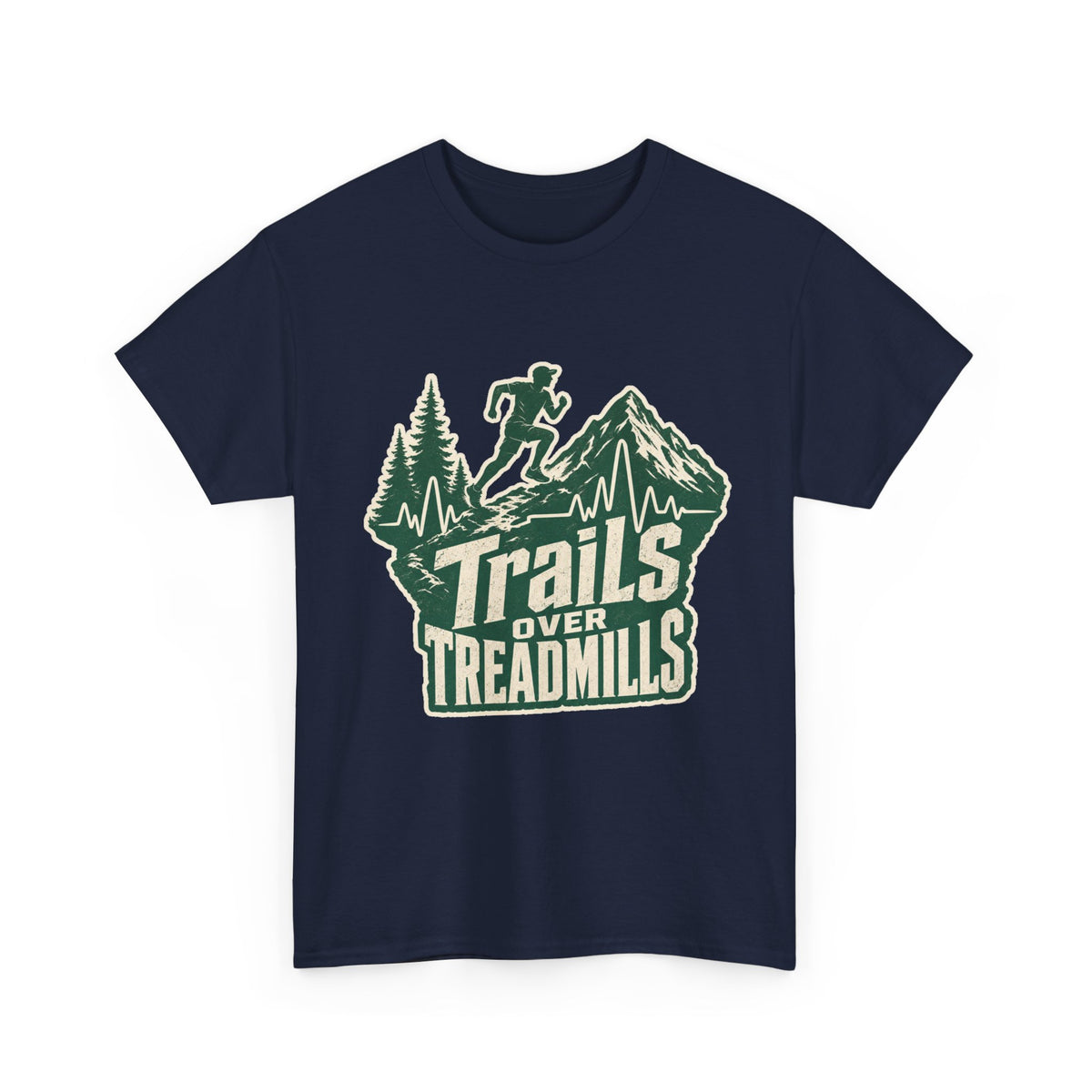 Trail Runner Heartbeat T-Shirt – unisex t-shirt by PrintMyDream