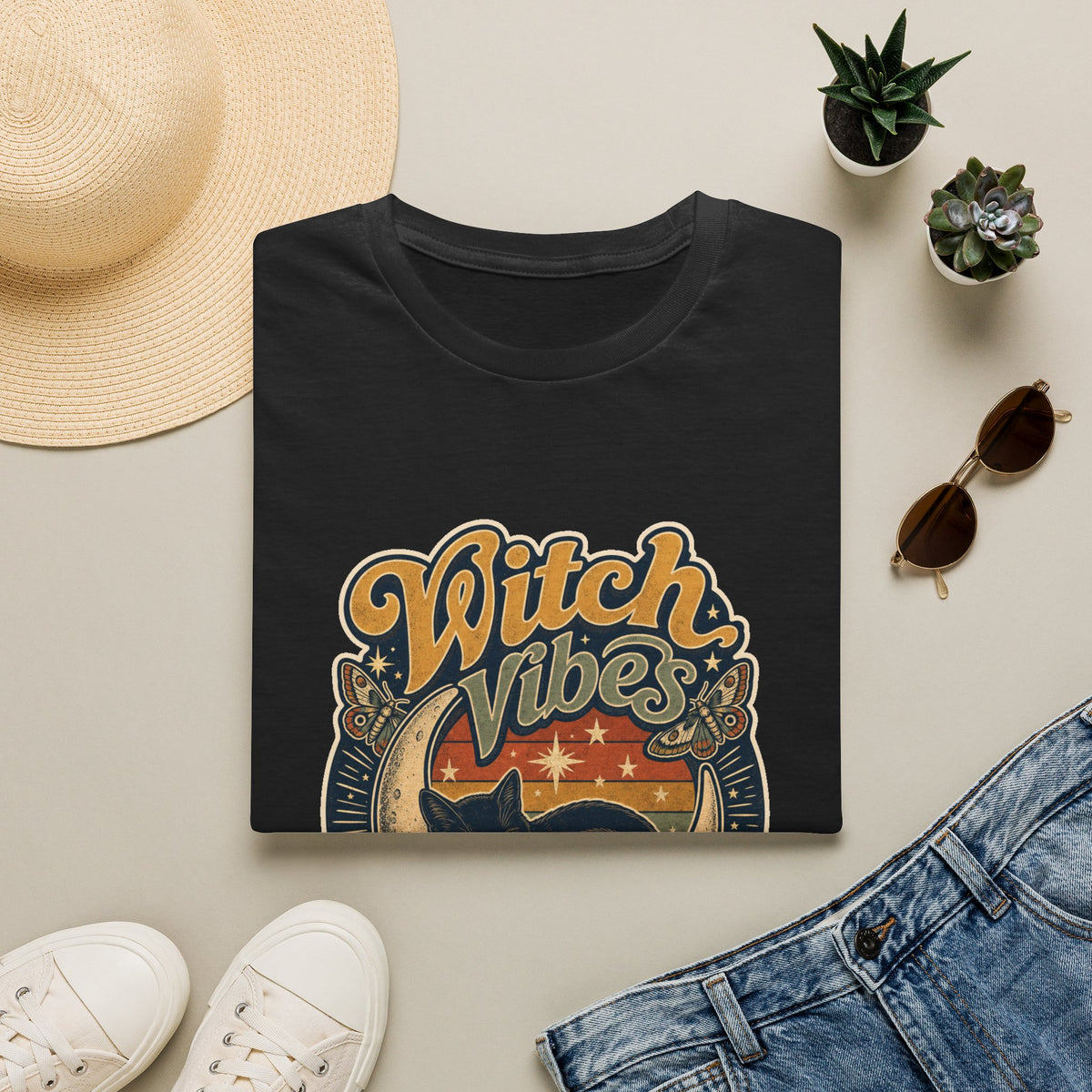 Halloween Witch T-Shirt: Mystical Moon Magic