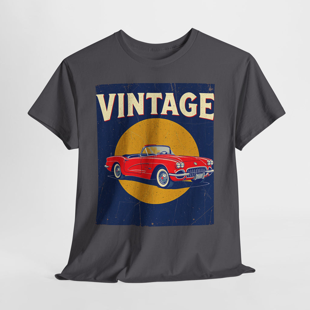 Vintage Car Graphic Tee, Retro Car Oldtimer Muscle Car Style