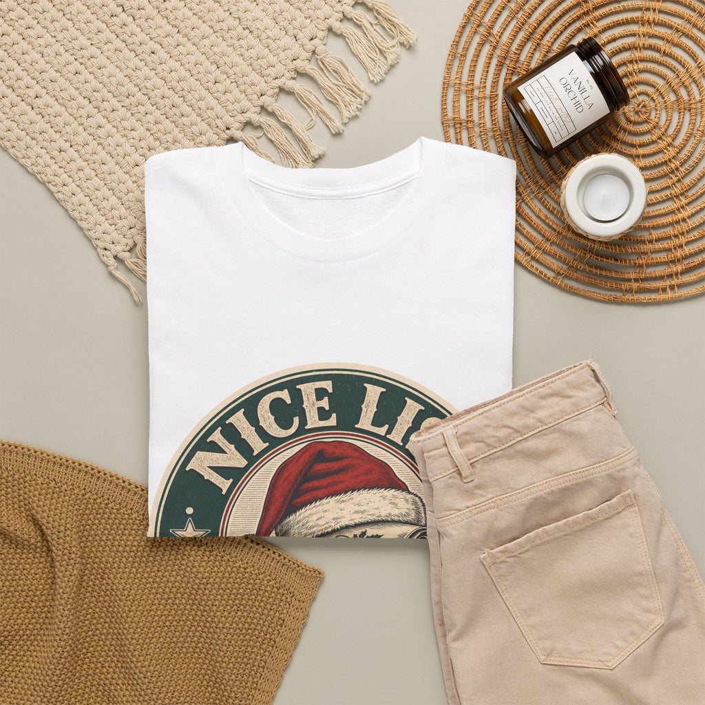 Nice List Certified Christmas T-Shirt – unisex t-shirt by PrintMyDream