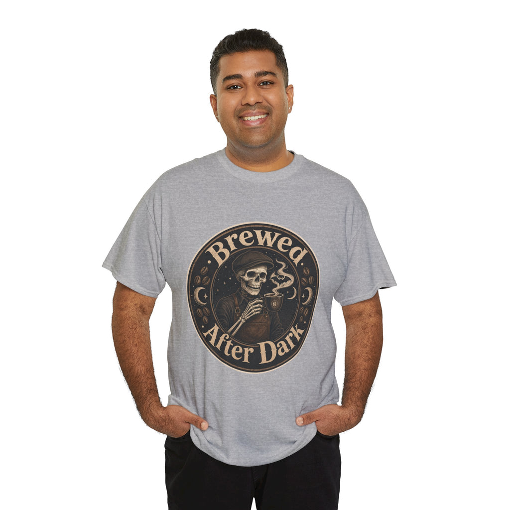 Grinning Skeleton Barista T-Shirt – unisex t-shirt by PrintMyDream