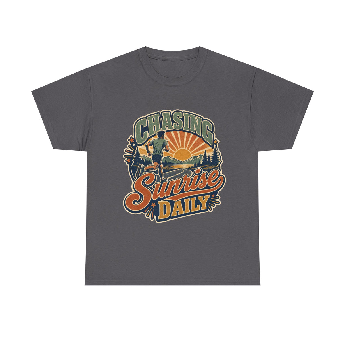 Original Sunrise Runner Design T-shirt for Early Risers