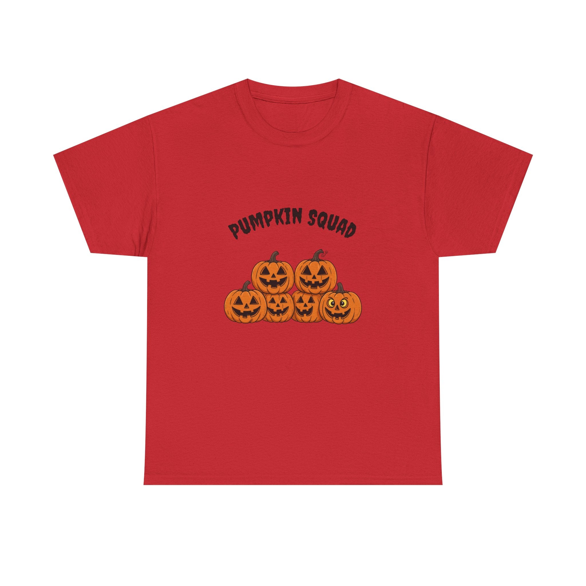 Funny Halloween T-Shirt - Pumpkin Squad | Cute Jack-o'-Lanterns with Funny Faces | Spooky Season Graphic Tee