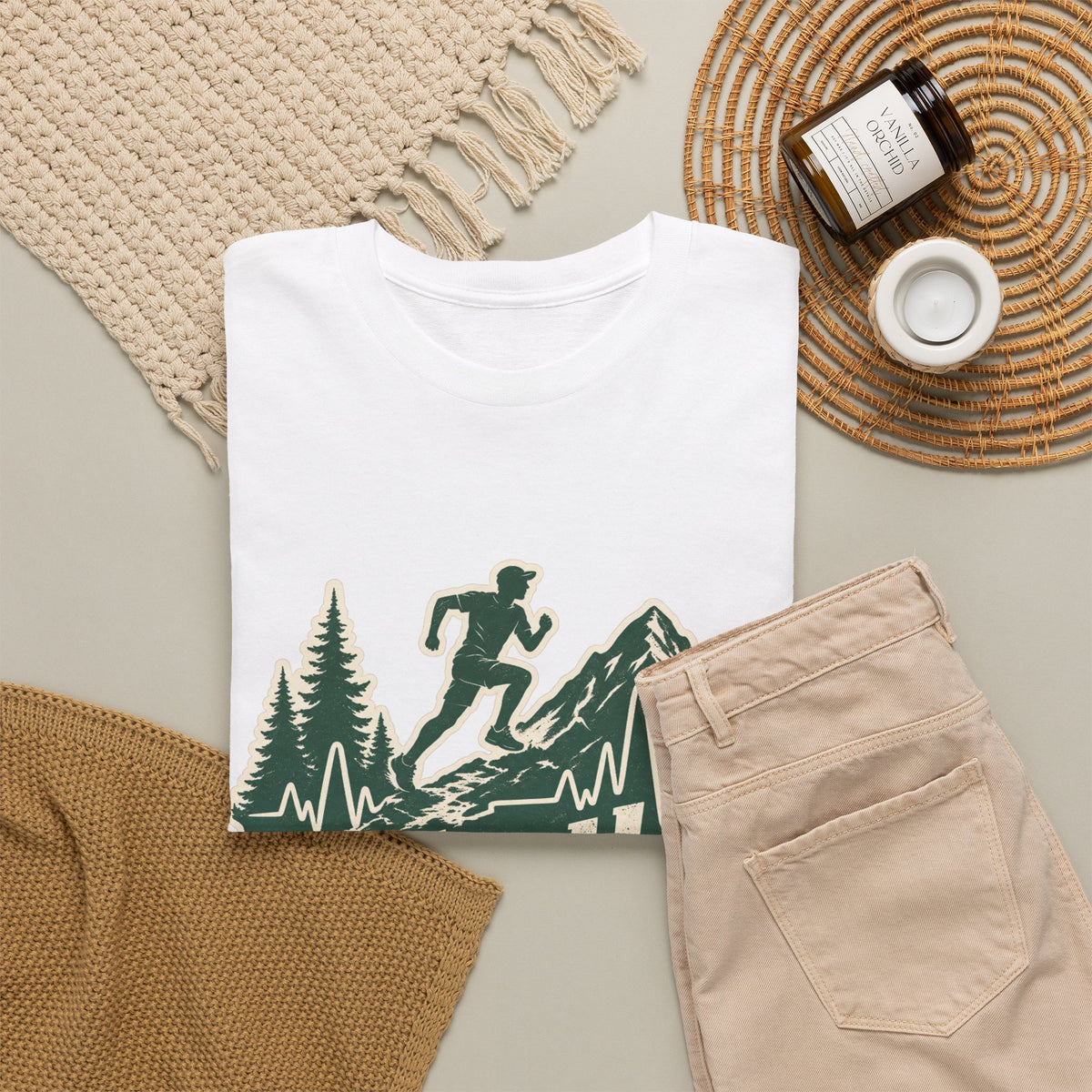 Trail Runner Heartbeat T-Shirt – unisex t-shirt by PrintMyDream