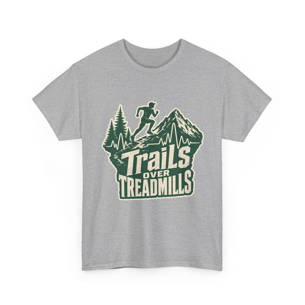 Trail Runner Heartbeat T-Shirt – unisex t-shirt by PrintMyDream