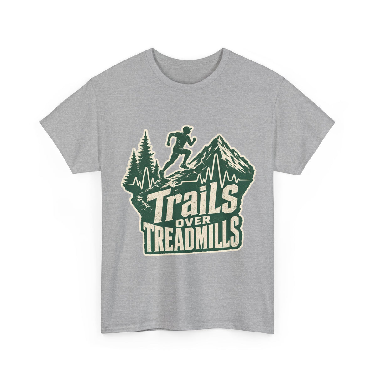 Trail Runner Heartbeat T-Shirt - Adventure Fitness