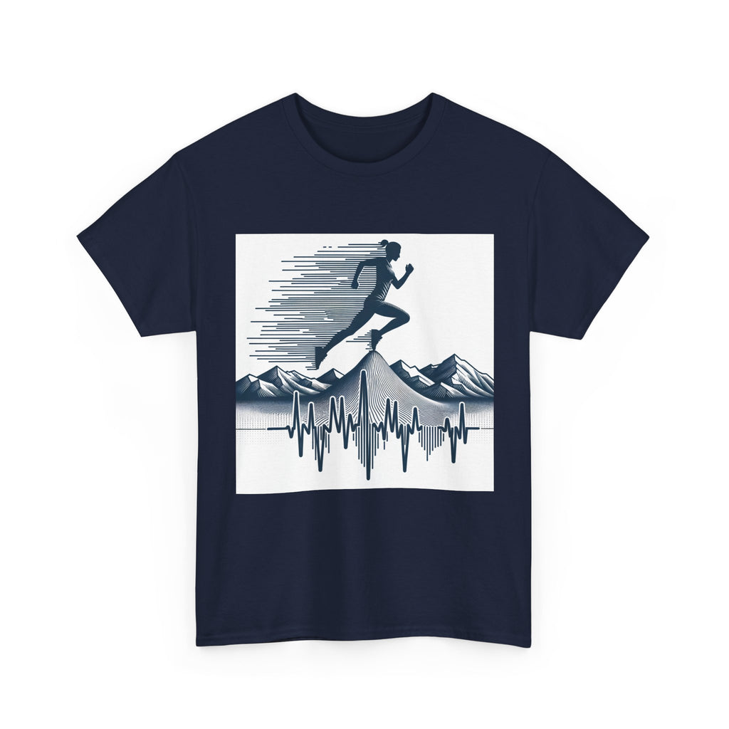 Trail Running Heartbeat T-Shirt – unisex t-shirt by PrintMyDream