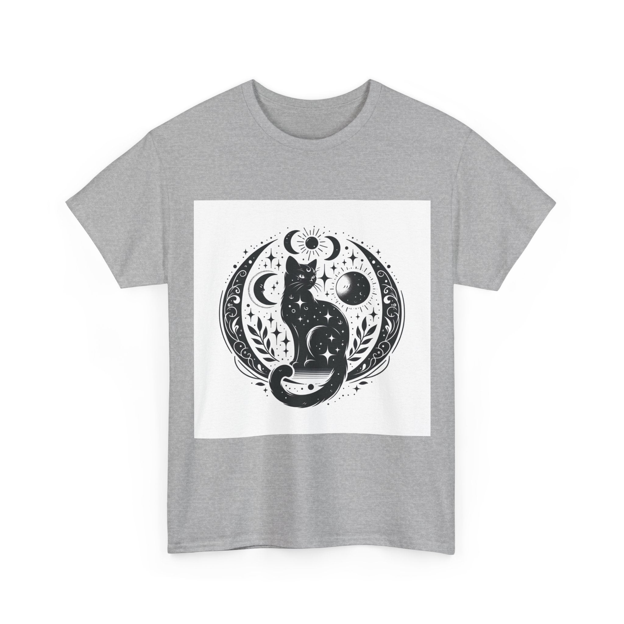 Mystic Moon Cat  — Celestial Black Cat Graphic Tee