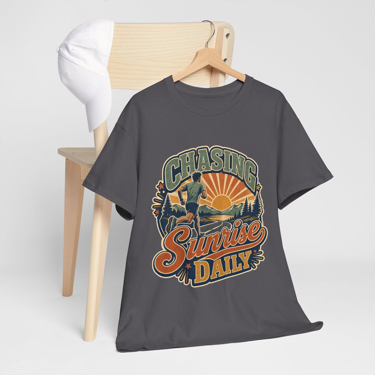 Original Sunrise Runner Design T-shirt for Early Risers
