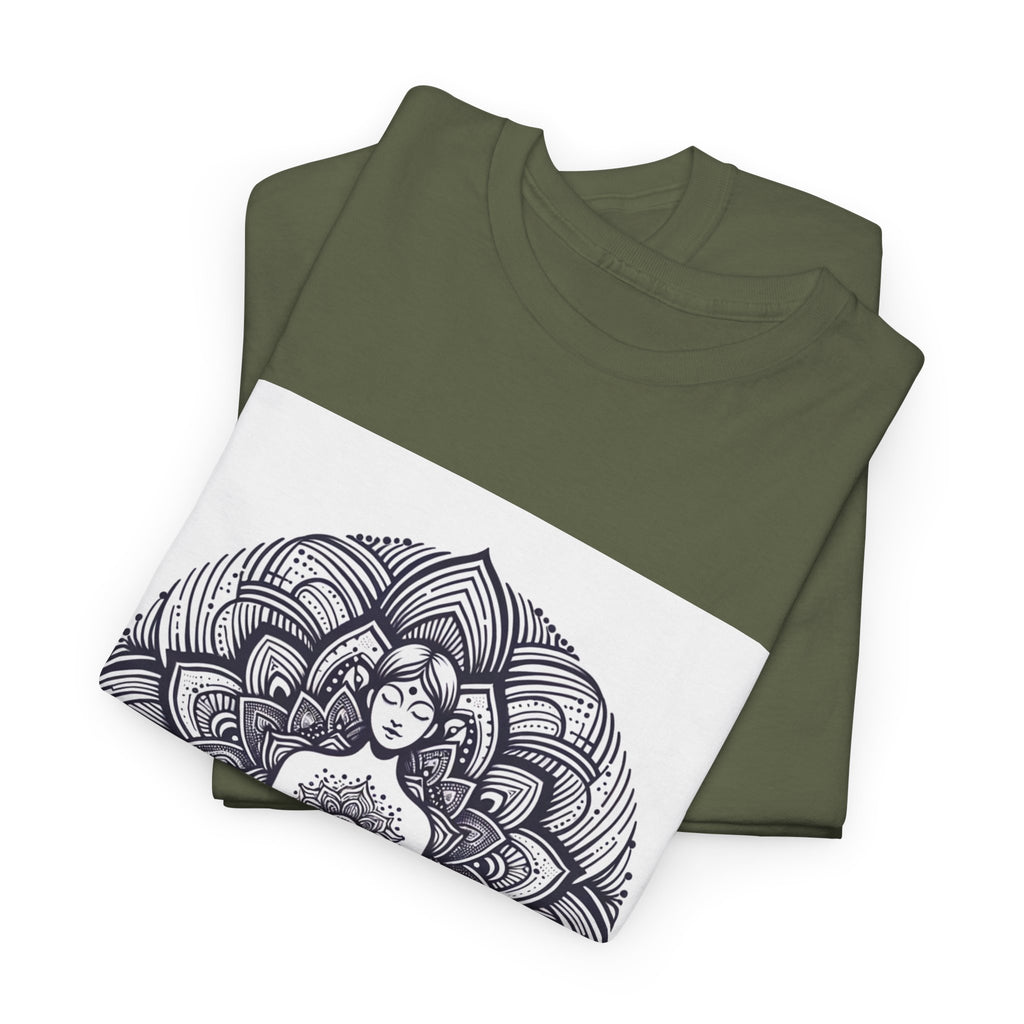 Meditating Lotus Mandala T-Shirt – unisex t-shirt by PrintMyDream