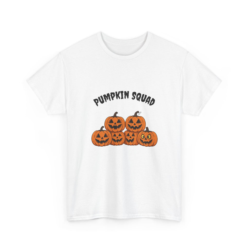 Funny Halloween T-Shirt - Pumpkin Squad | Cute Jack-o'-Lanterns with Funny Faces | Spooky Season Graphic Tee