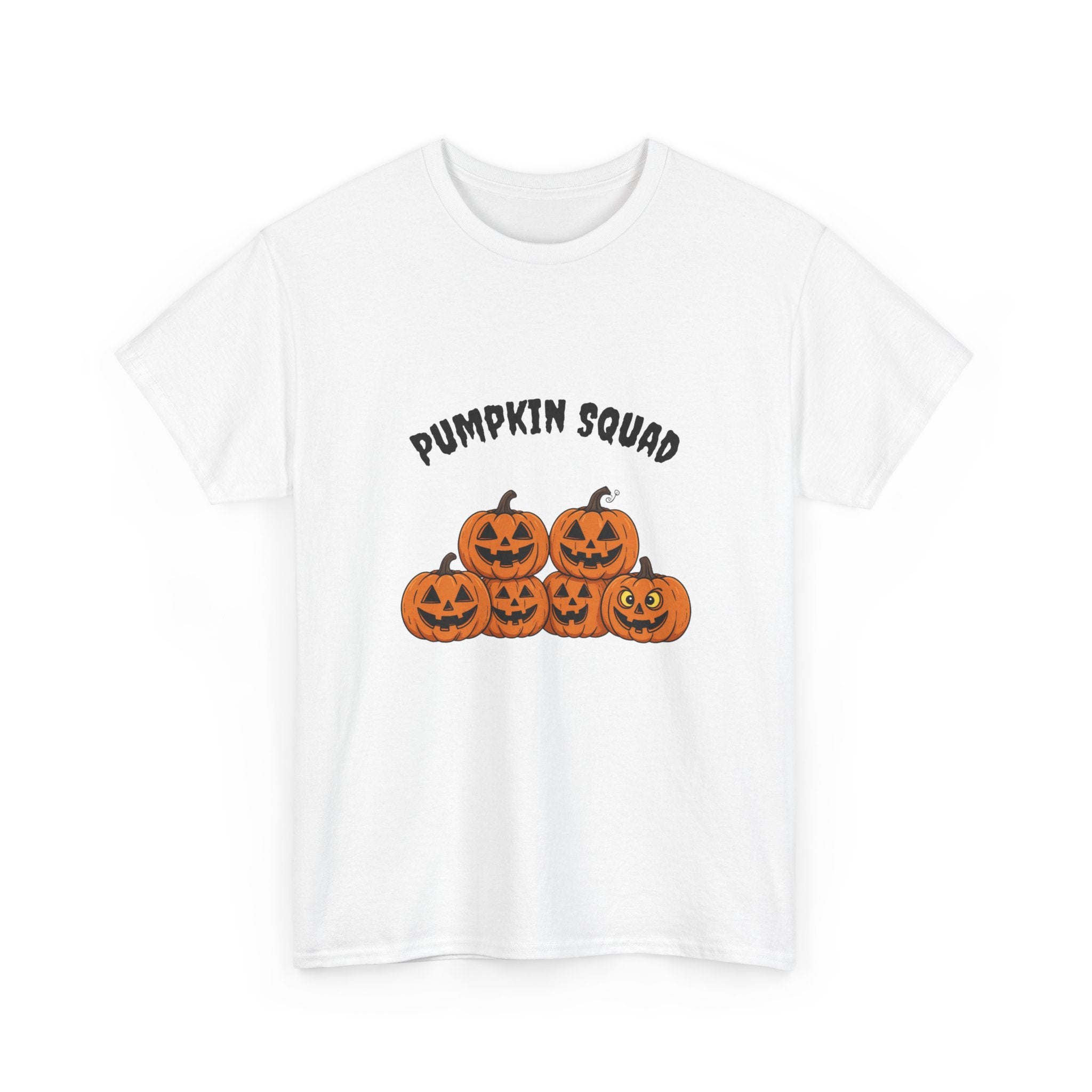 Funny Halloween T-Shirt - Pumpkin Squad | Cute Jack-o'-Lanterns with Funny Faces | Spooky Season Graphic Tee