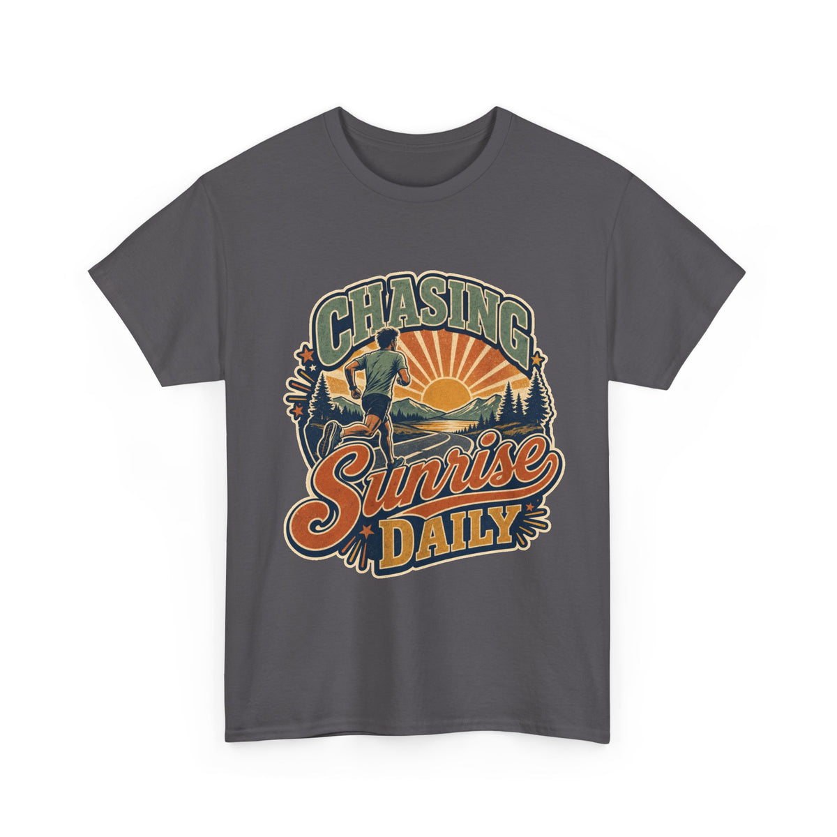 Original Sunrise Runner Design T-shirt for Early Risers