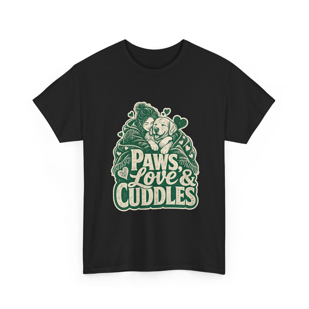 Golden Retriever Design T-Shirt - Cozy Cuddles Await