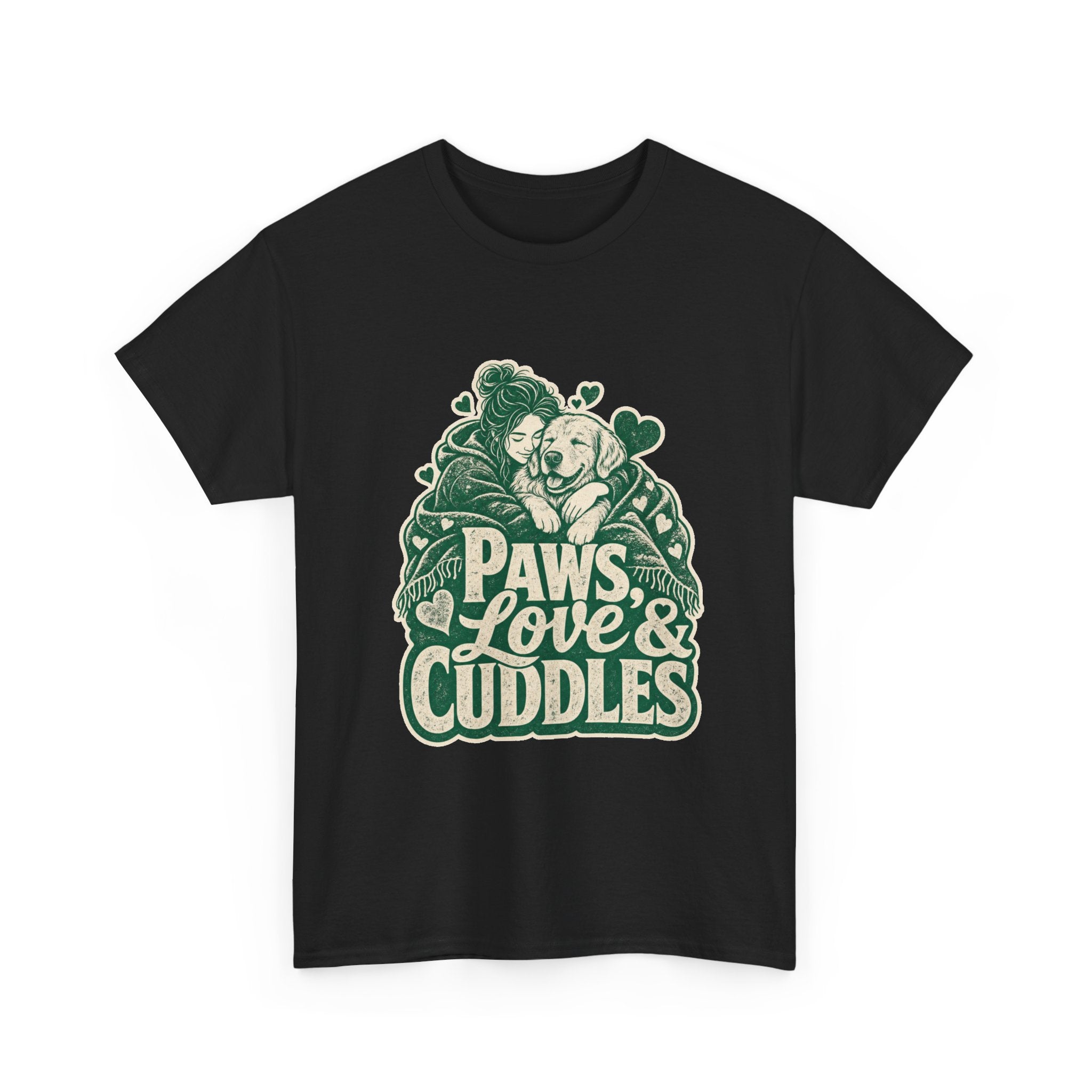 Golden Retriever Design T-Shirt - Cozy Cuddles Await