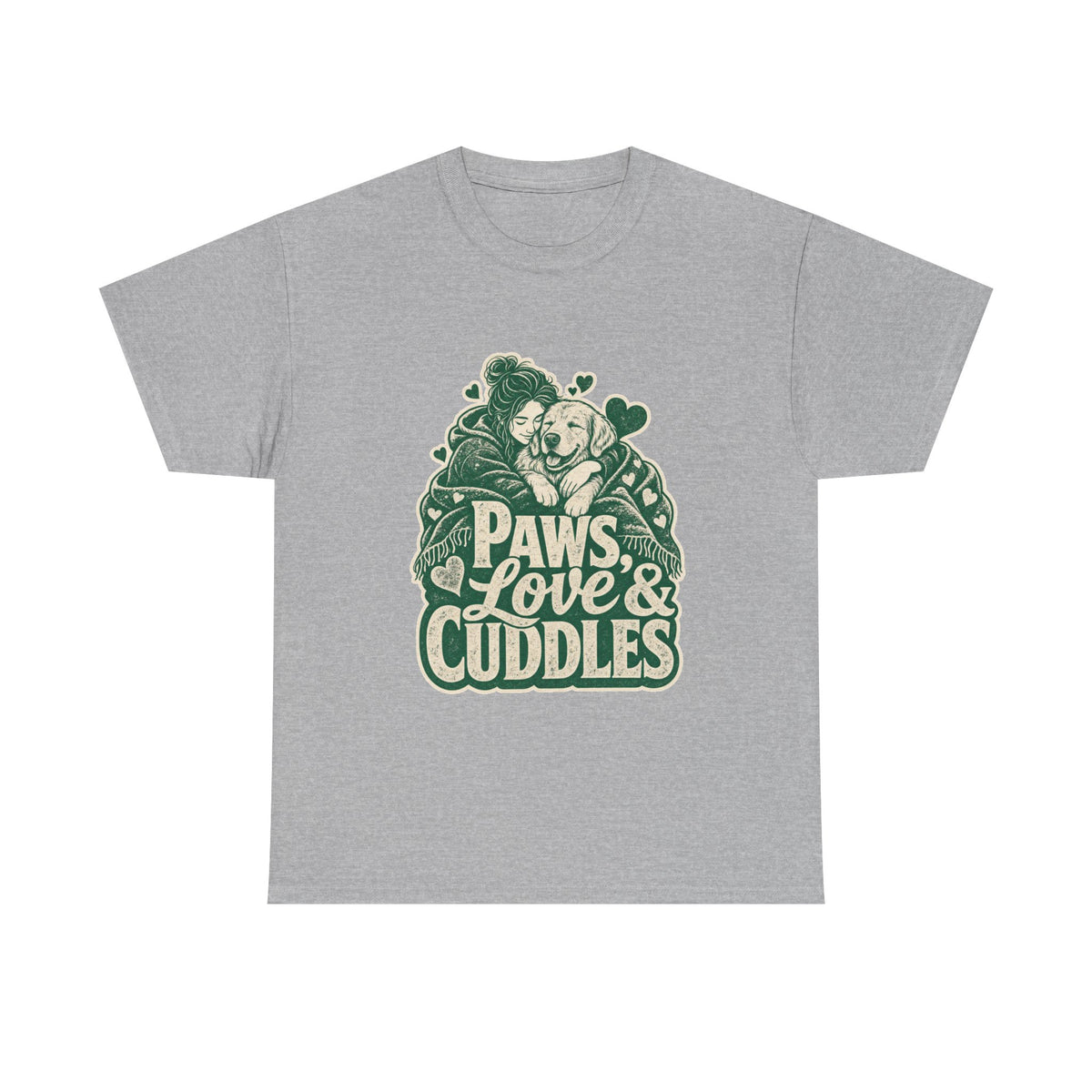 Golden Retriever Design T-Shirt - Cozy Cuddles Await