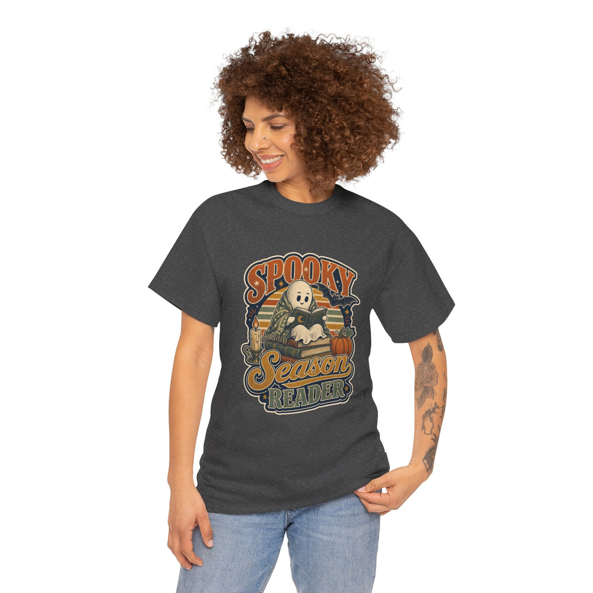 Spooky Season Reader T-Shirt – unisex t-shirt by PrintMyDream