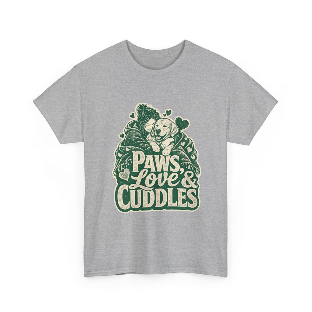 Golden Retriever Design T-Shirt - Cozy Cuddles Await