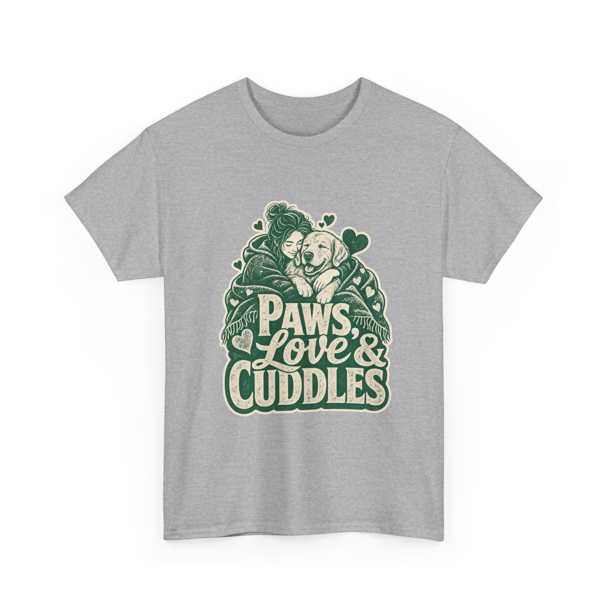 Golden Retriever Design T-Shirt - Cozy Cuddles Await