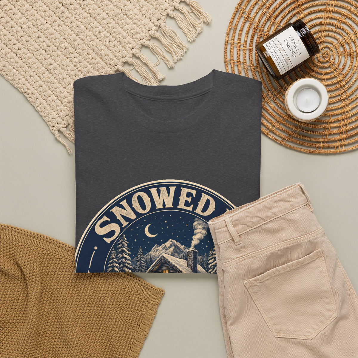 Snowed In & Happy T-Shirt – unisex t-shirt by PrintMyDream