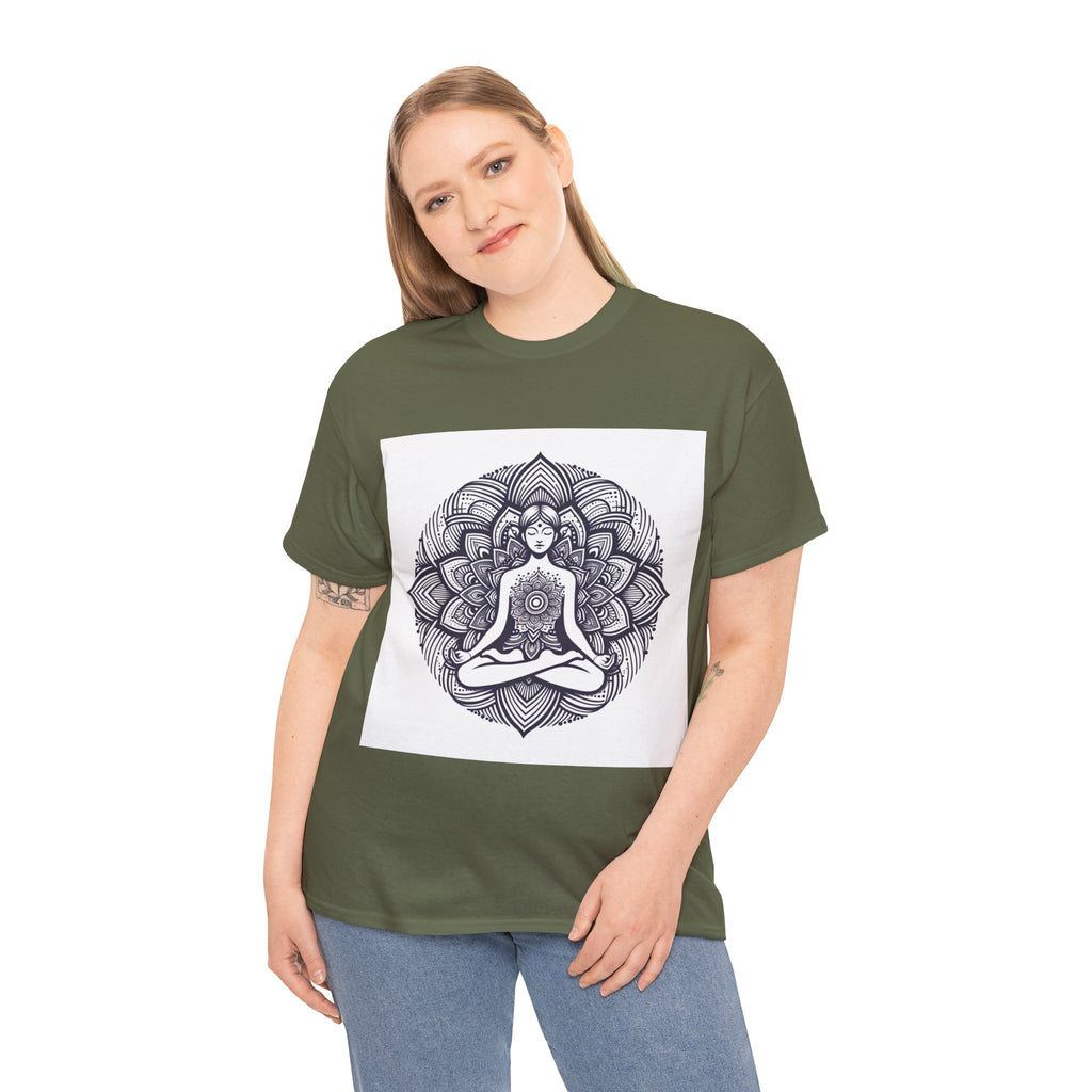 Meditating Lotus Mandala T-Shirt