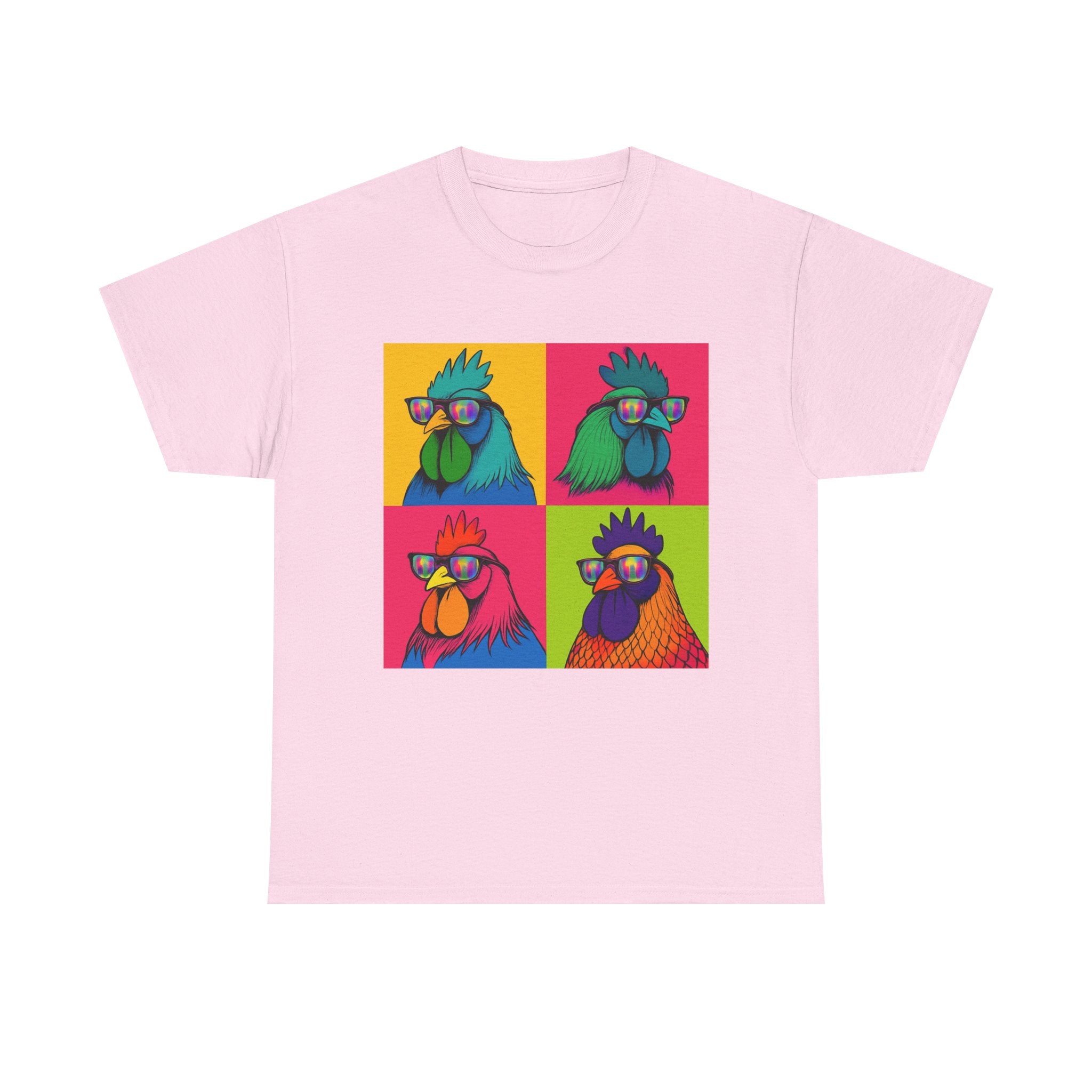Hipster Chicken with Sunglasses, Funny Meme Art, Trendy Animal Tee, Perfect Gift for Pet Lovers, Unique Streetwear