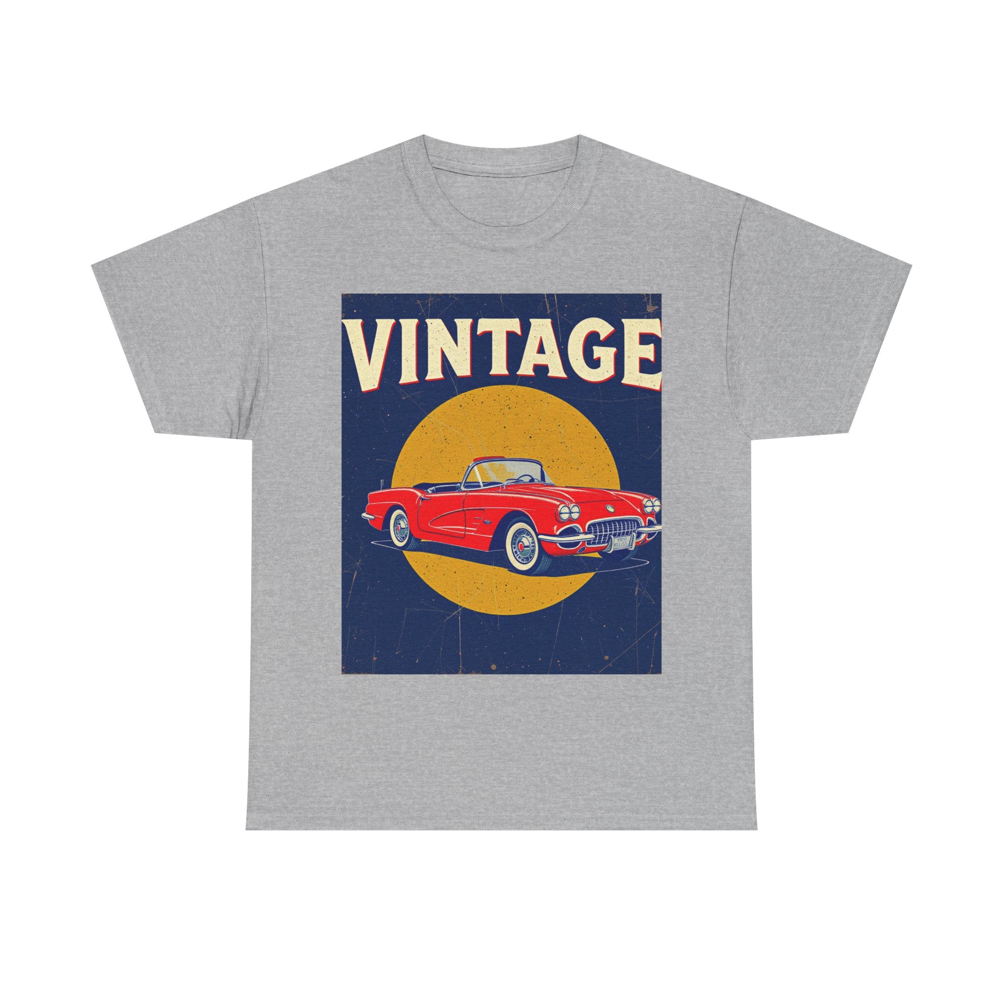 Vintage Car Graphic Tee, Retro Car Oldtimer Muscle Car Style
