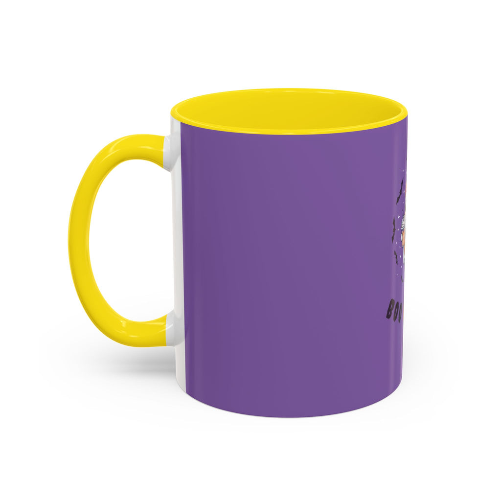 Boo or Sweet – Cute Halloween Ghost Mug with Candy & Pumpkin Design