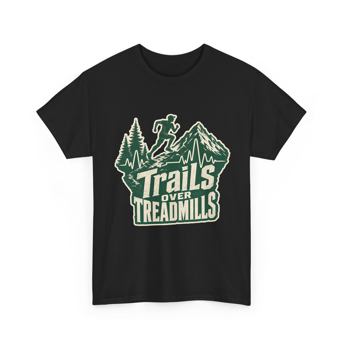 Trail Runner Heartbeat T-Shirt – unisex t-shirt by PrintMyDream