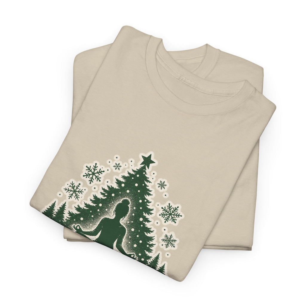 Namaste Home for the Holidays Yoga T-Shirt – unisex t-shirt by PrintMyDream