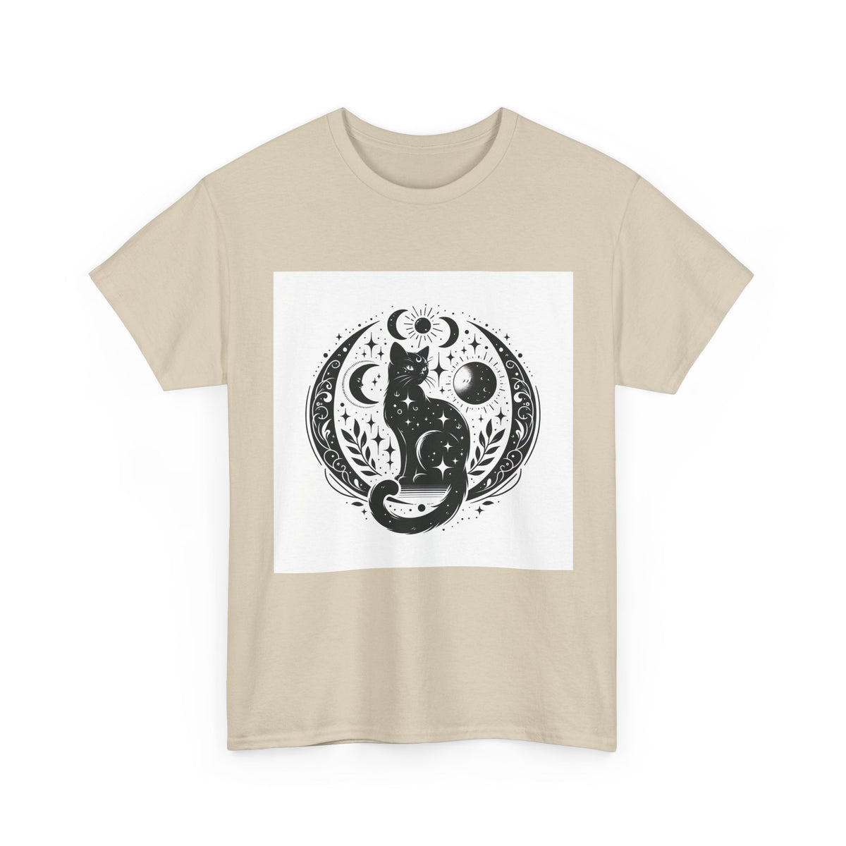 Mystic Moon Cat T-Shirt – unisex t-shirt by PrintMyDream