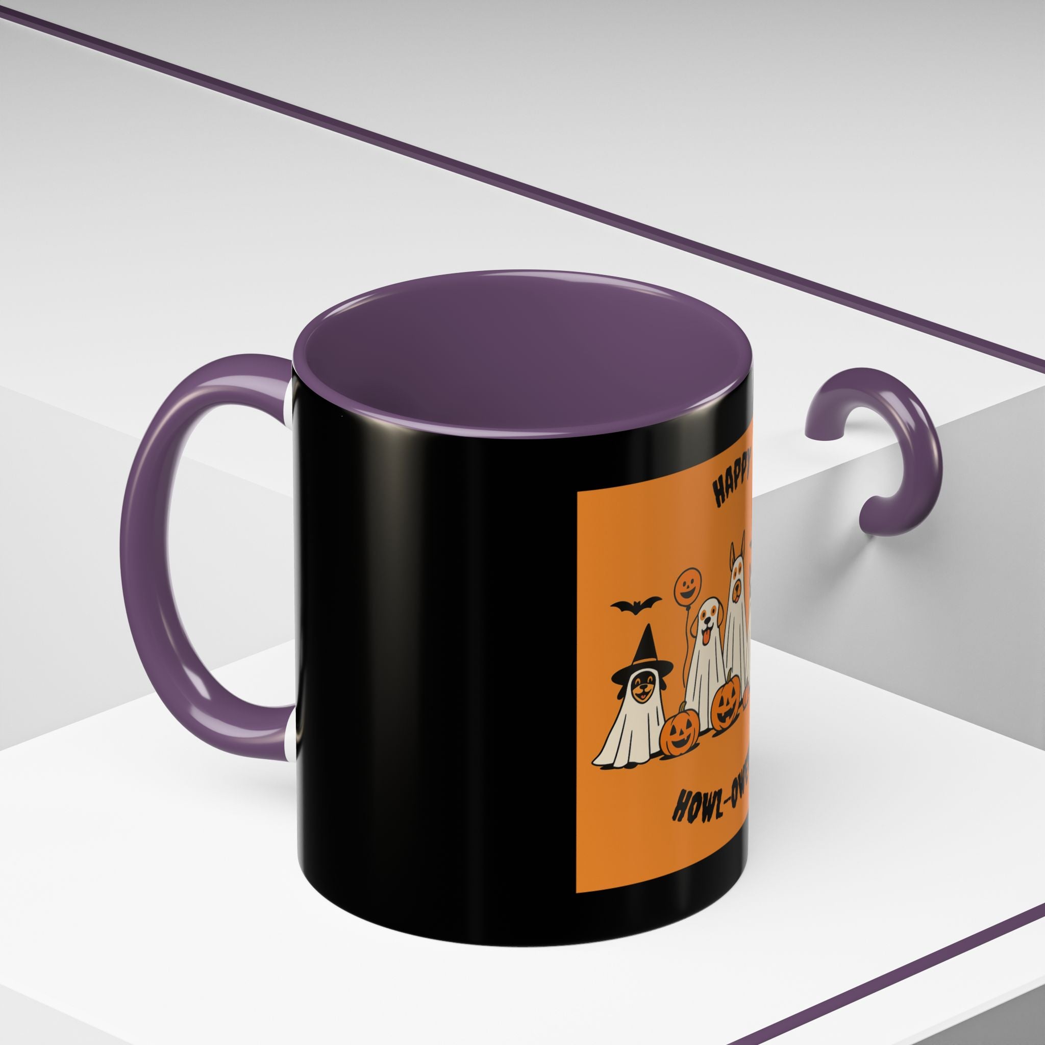 Halloween Ghosts Coffee Mug, Spooky Mug, Autumn Drinkware, Trick or Treat Gift, Holiday Coffee Cup