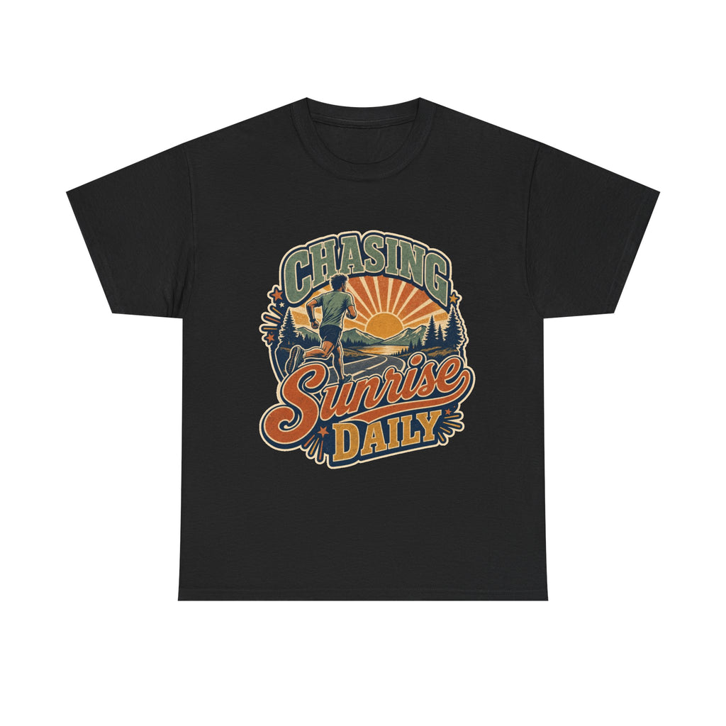 Original Sunrise Runner Design T-shirt for Early Risers