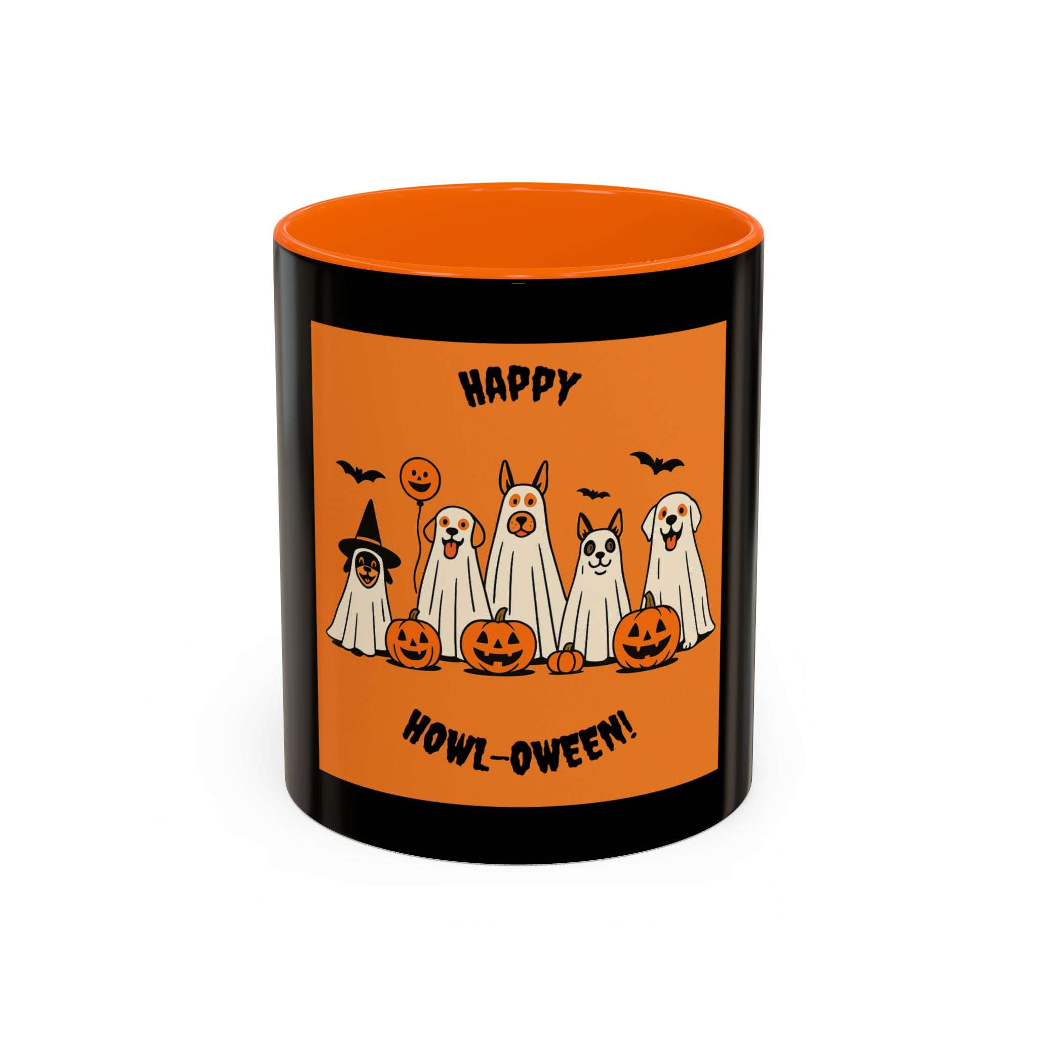 Halloween Ghosts Coffee Mug, Spooky Mug, Autumn Drinkware, Trick or Treat Gift, Holiday Coffee Cup