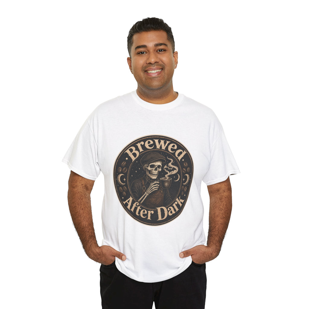 Grinning Skeleton Barista T-Shirt – unisex t-shirt by PrintMyDream