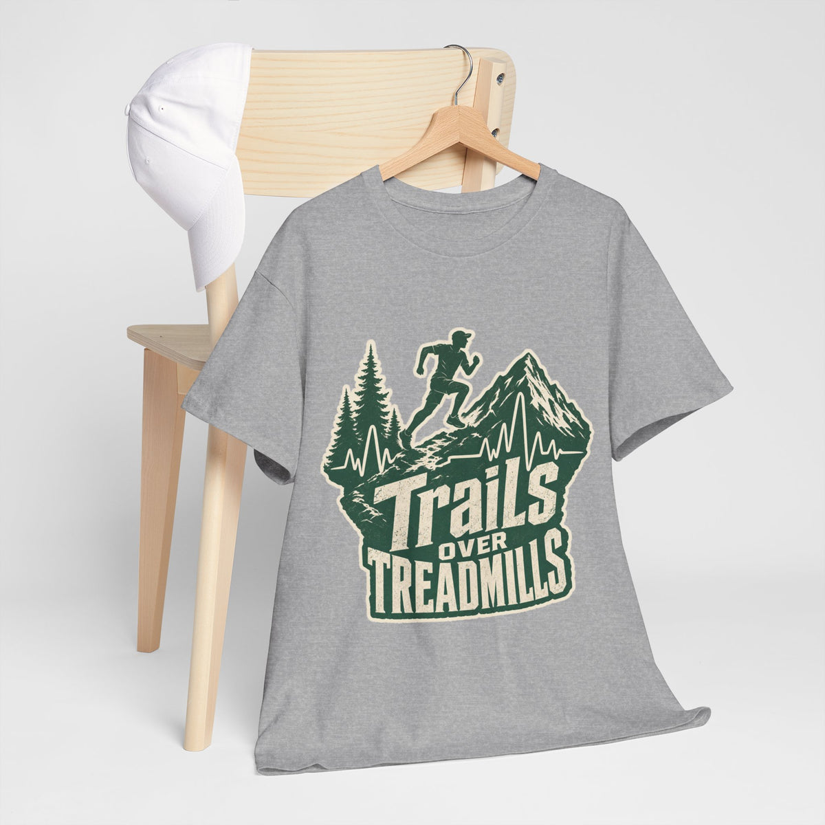 Trail Runner Heartbeat T-Shirt - Adventure Fitness
