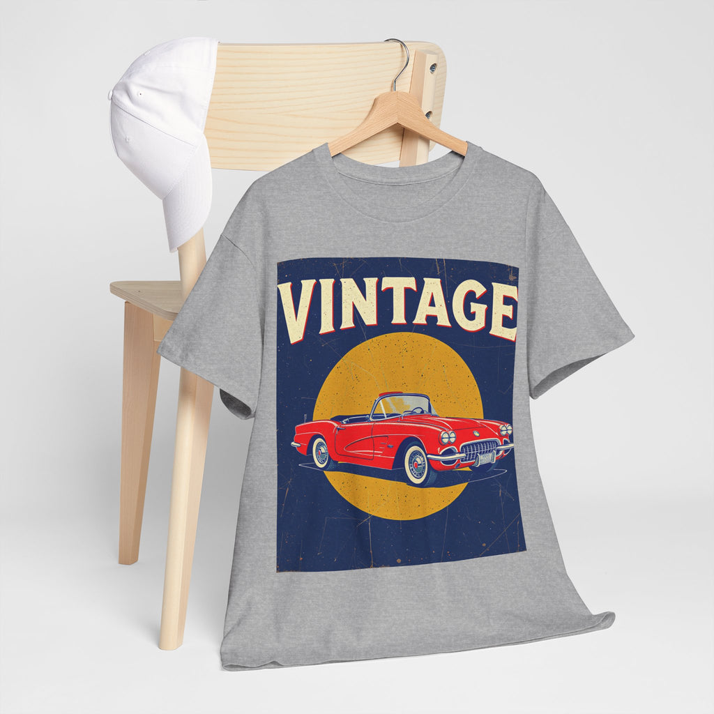 Vintage Car Graphic Tee, Retro Car Oldtimer Muscle Car Style