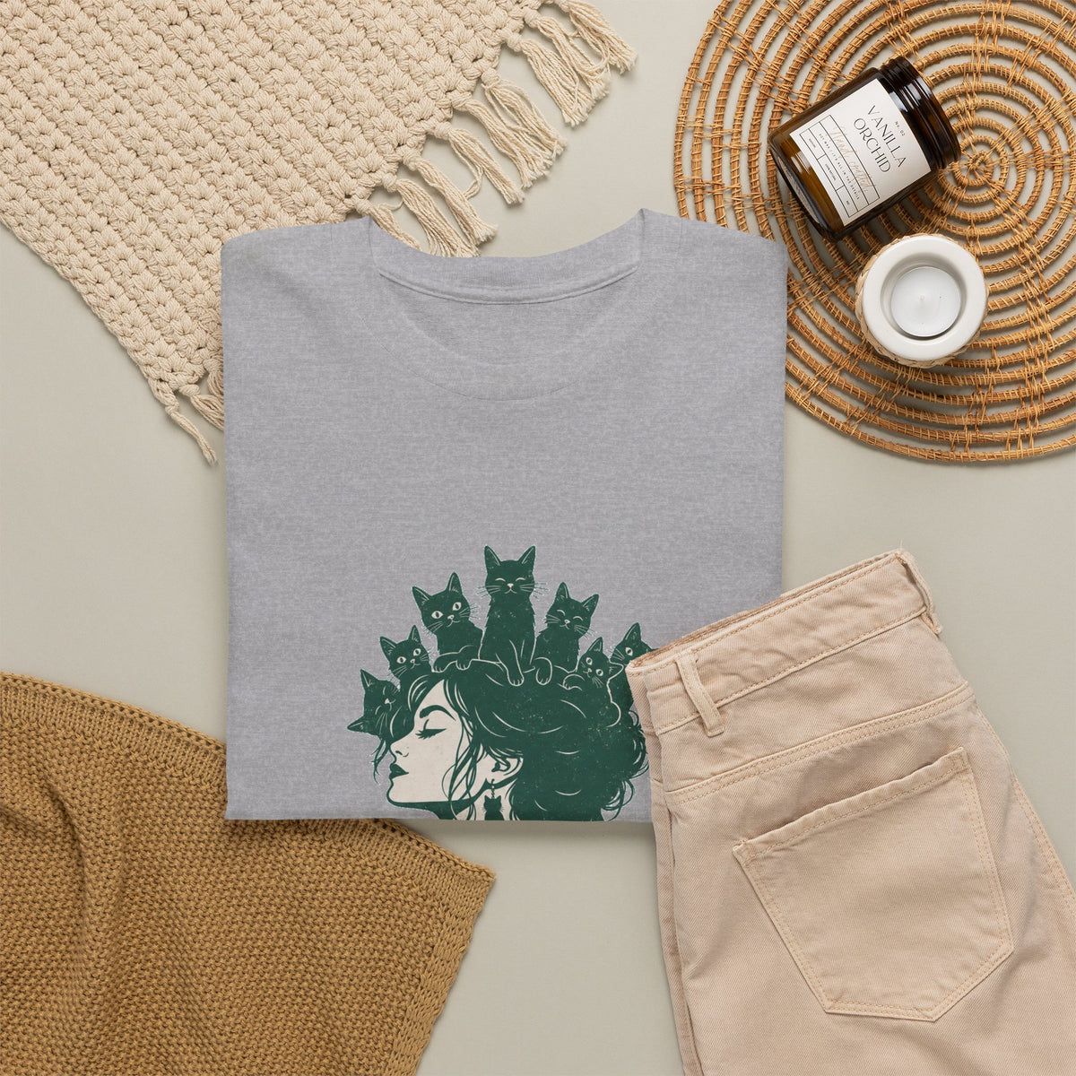 Cat Mom Crown T-Shirt – unisex t-shirt by PrintMyDream