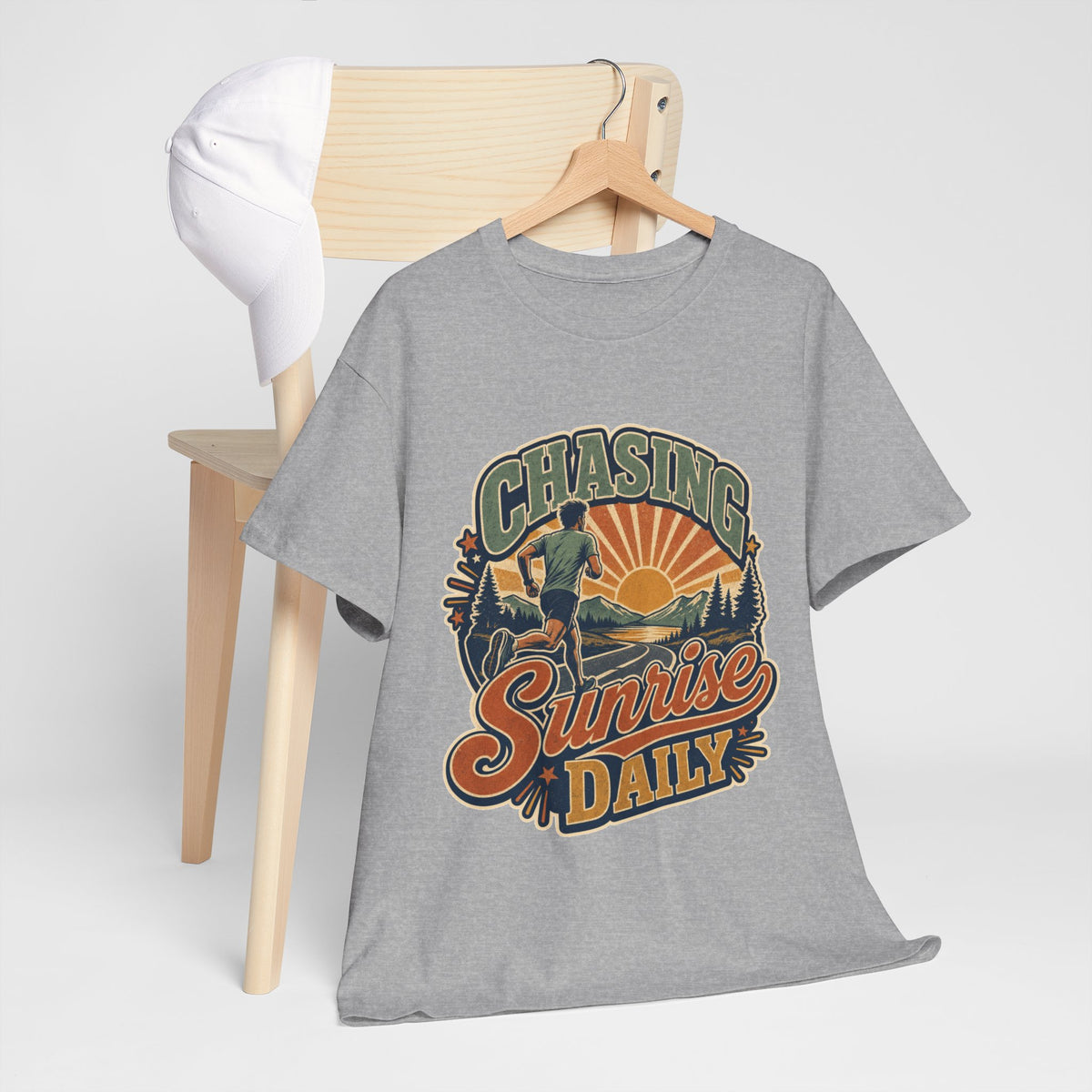 Original Sunrise Runner Design T-shirt for Early Risers