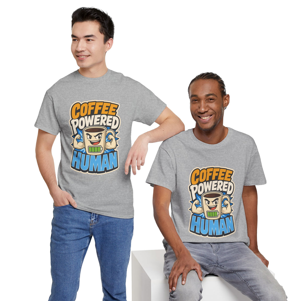 Coffee Lover T-Shirt - Power Up Every Morning