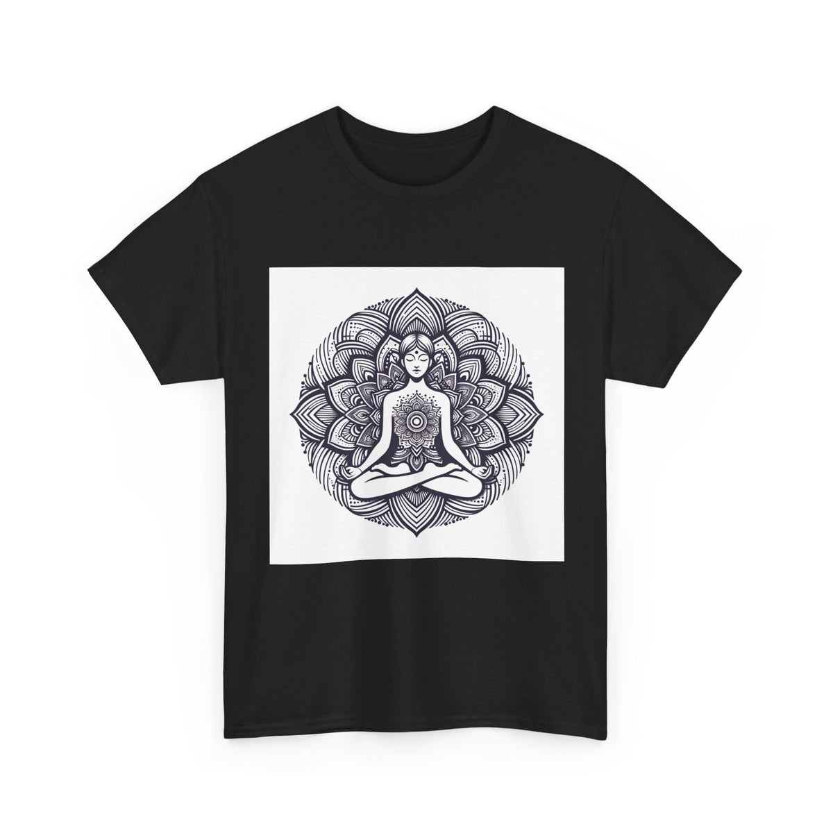 Meditating Lotus Mandala T-Shirt – unisex t-shirt by PrintMyDream