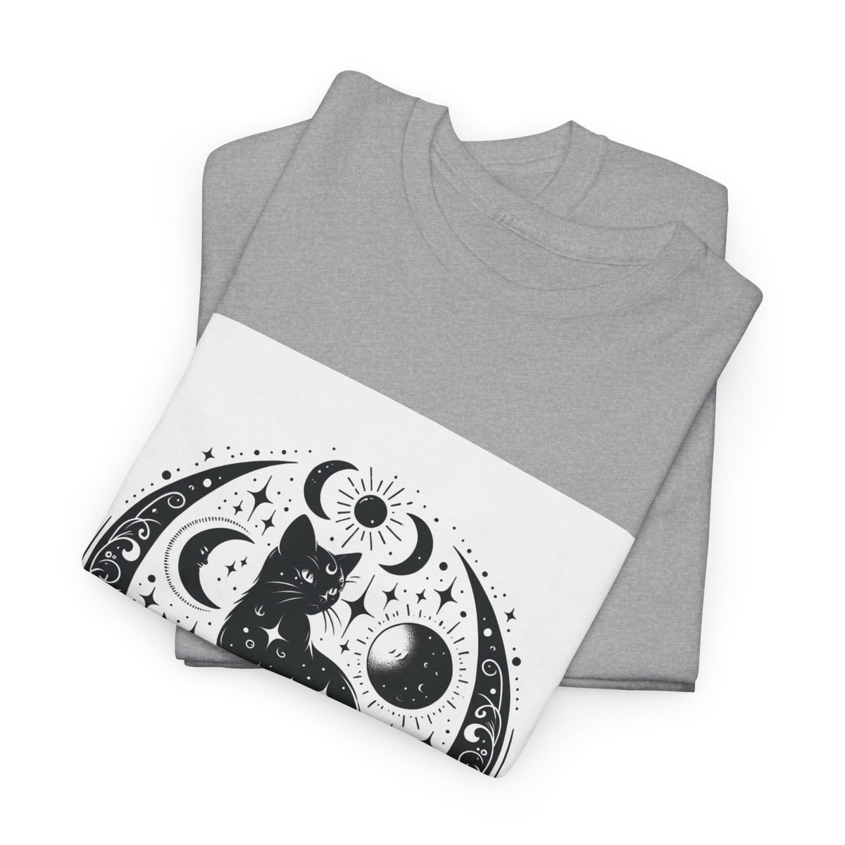 Mystic Moon Cat T-Shirt – unisex t-shirt by PrintMyDream