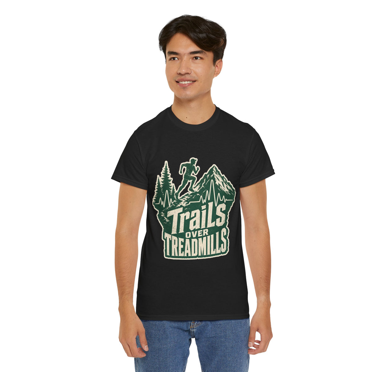 Trail Runner Heartbeat T-Shirt - Adventure Fitness